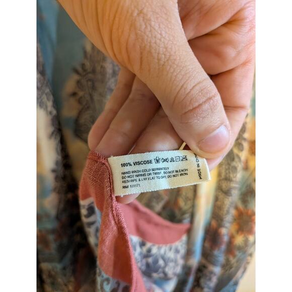 Macchia‎ Di Ruggine viscose kimono cardigan one size rug printed - Picture 4 of 6